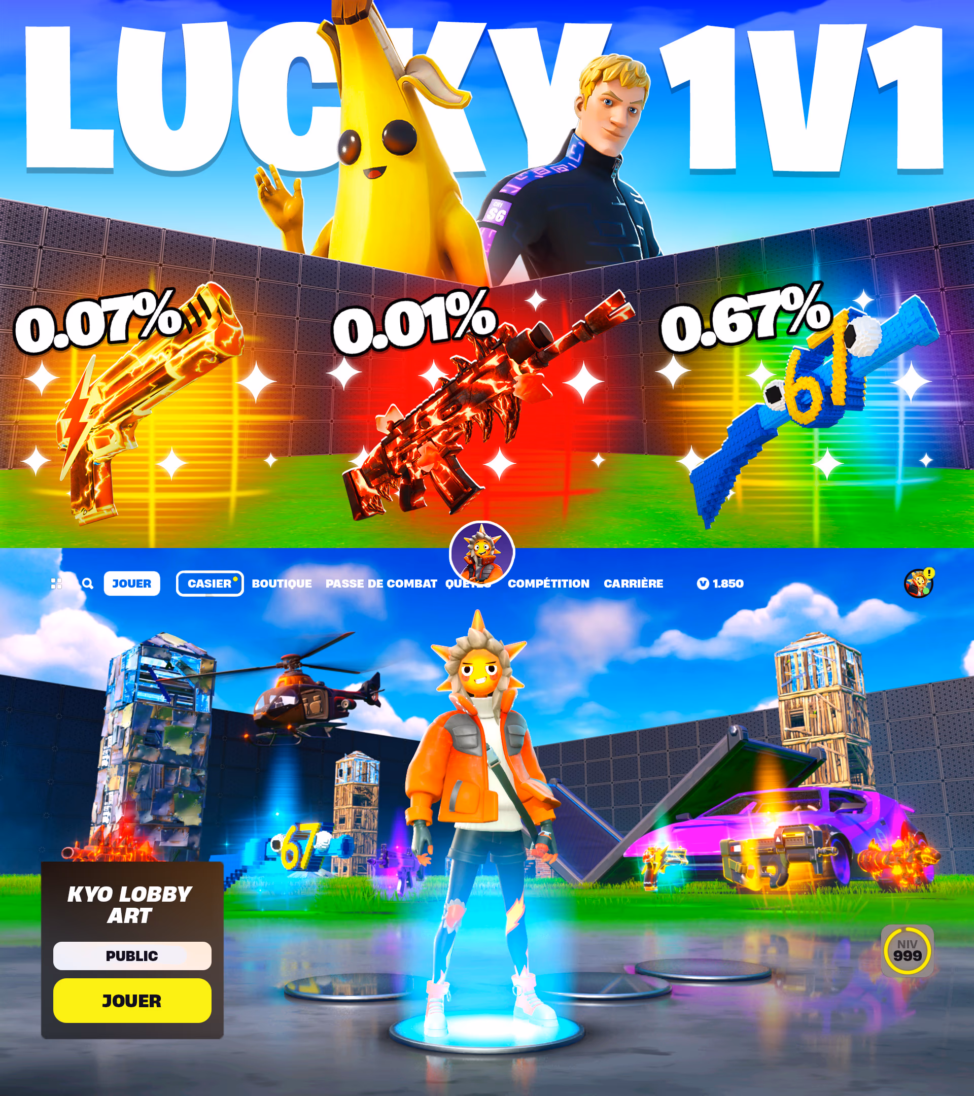 Lucky 1v1 Art Package